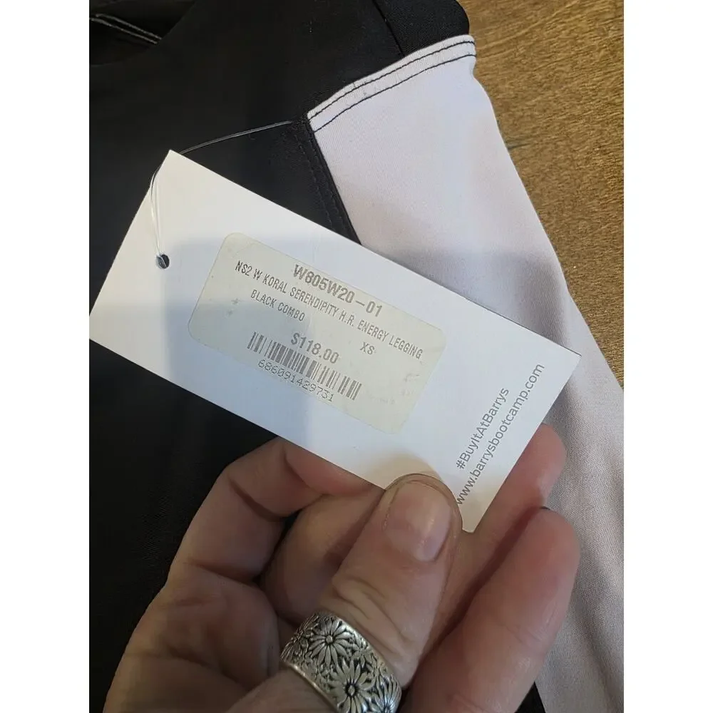 Koral Serendipity High Rise Energy Leggings Size XS NWT Black, Grey And Lilac - Picture 7 of 7